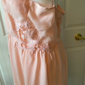 Pink chiffon romper